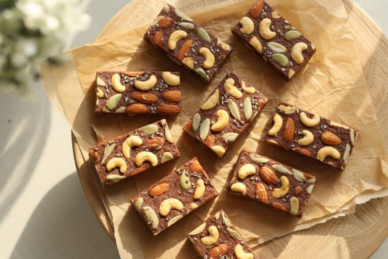 Barres de noix et graines au cacao - Recette healthy