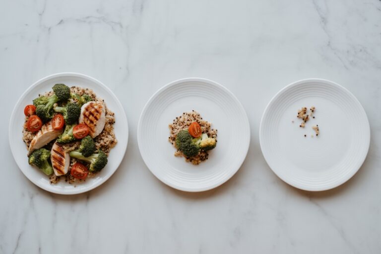 Portions progressivement reduites illustrant l'adaptation metabolique