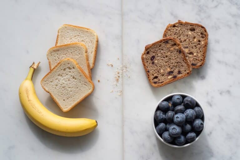 Comparaison d'aliments à charge glycémique basse et haute