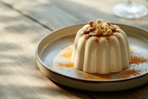 Panna cotta au lait de coco et cannelle