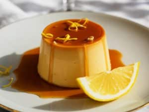 Flan léger aux œufs et citron