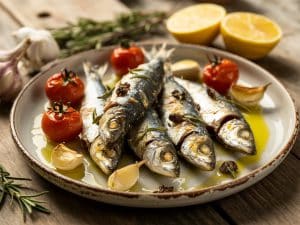 Sardines grillées à la provençale