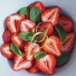 Crème de coco à la fraise