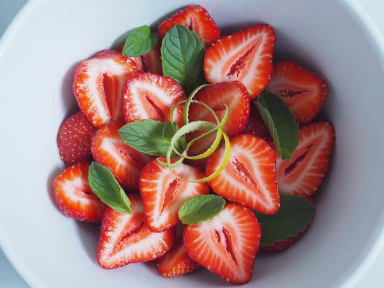 Crème de coco à la fraise