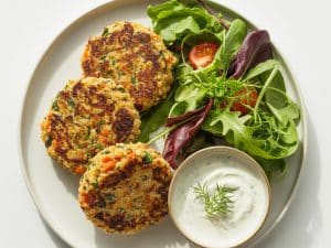 Galettes de quinoa aux légumes