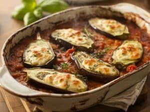 Gratin d&rsquo;aubergines à la méditerranéenne