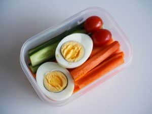 Œuf dur et crudités à emporter