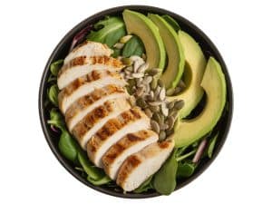 Bowl kéto poulet avocat