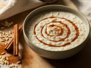 Riz au lait d&rsquo;amande et cannelle