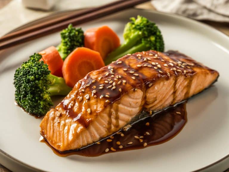 Saumon teriyaki et légumes vapeur