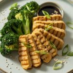 Tempeh mariné au soja et brocoli