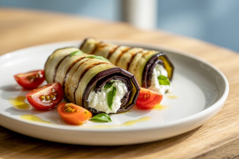 Roulades d aubergine à la ricotta et basilic - Recette healthy