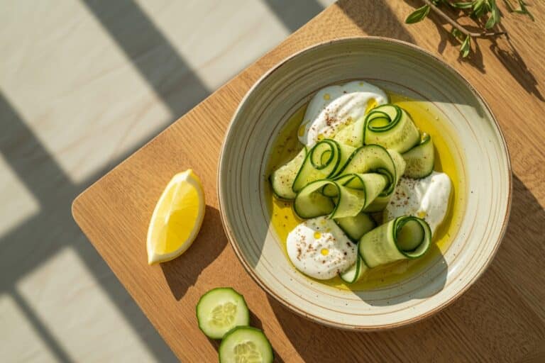 Salade de concombre au yaourt grec et citron - Recette healthy