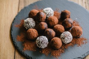 Truffes cacao et noix de coco