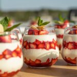Verrines de ricotta aux fraises et menthe - Recette healthy