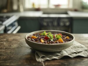 Chili sin carne aux haricots rouges et potimarron