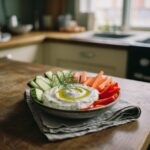 Tzatziki maison et bâtonnets de légumes